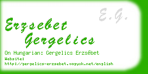 erzsebet gergelics business card